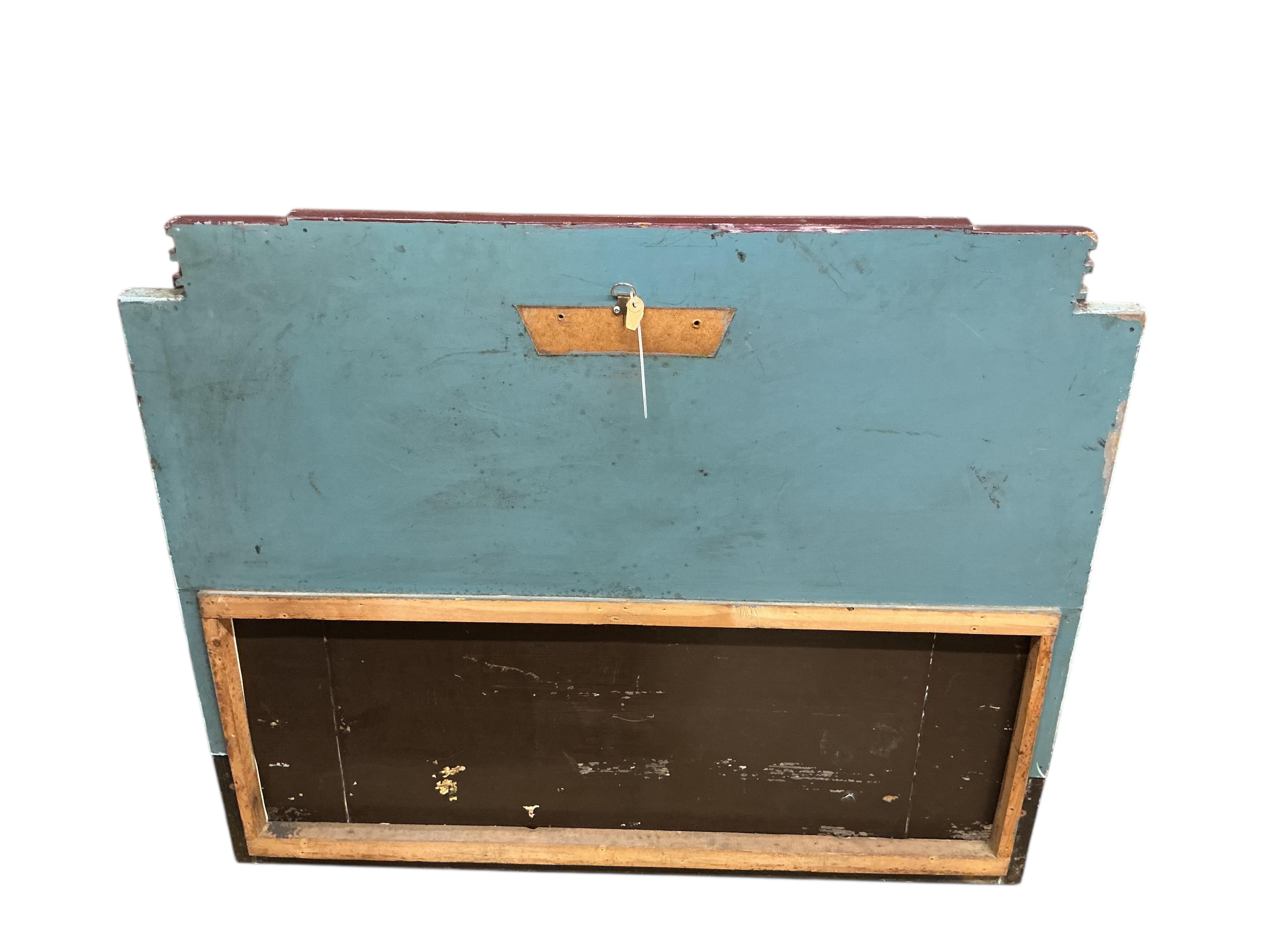 A mid century cinema foyer mirror, width 102cm, height 84cm